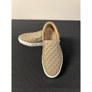 Women's Serra Quilted Slip On Shoes Memory Foam Size 7 Coffee Brown